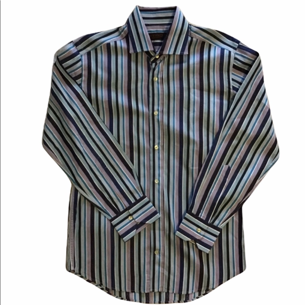 Etro Milano colorful button down dress shirt